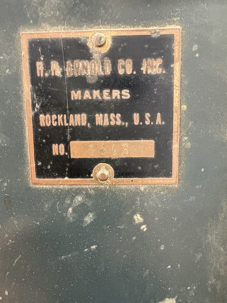 H.H. Arnold Rubber Covering Machine