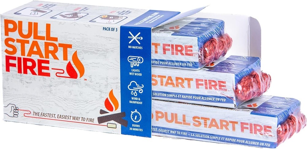 Pull Start Fire Pull String Firestarter | No Matches Required, Fire Starts in Se