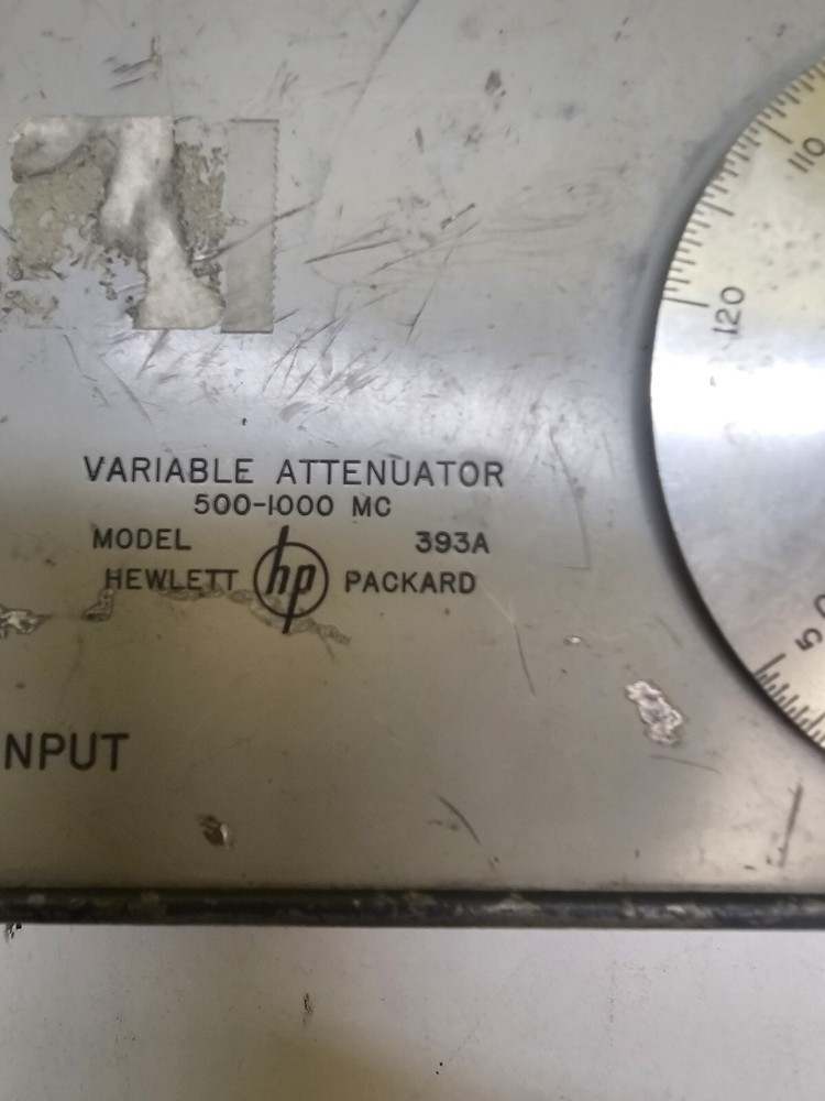 HP 393A Variable Attenuator 500-1000 Mhz