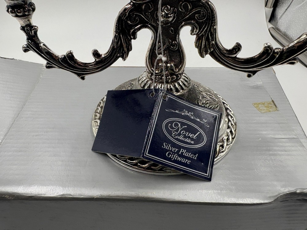 Vintage Old Silverplated Candelabra.