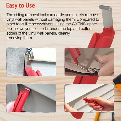 Vinyl Siding Removal Tools - Siding Zip Tool Puller with Non-Slip Grip Handle
