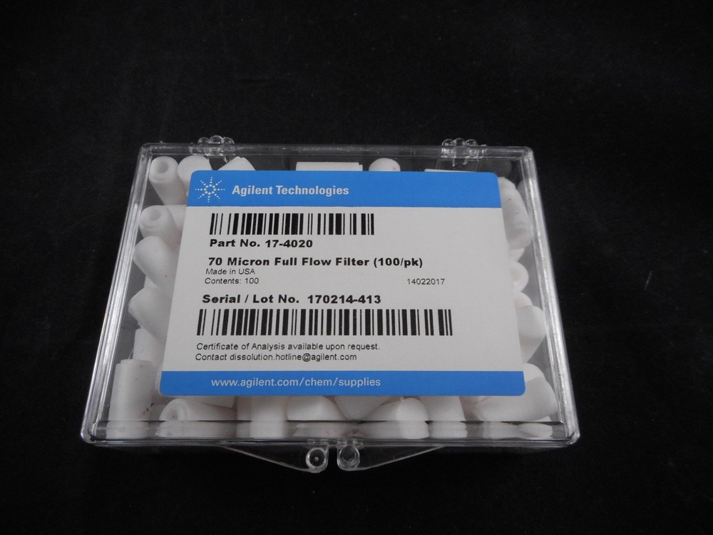 AGILENT 70 Micron Full Flow Sampling Filter Red UHMWPE 100/Box 17-4020
