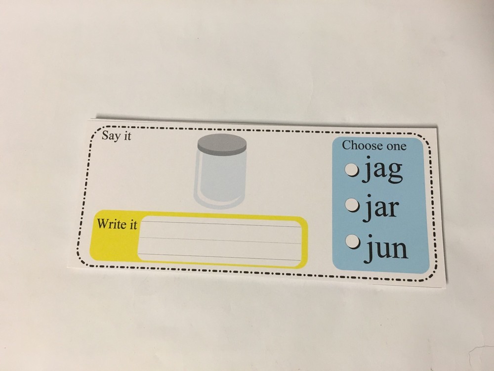 Vowel Sounds - Wipe & Write Learning Center Activity - 21 Laminated Cards