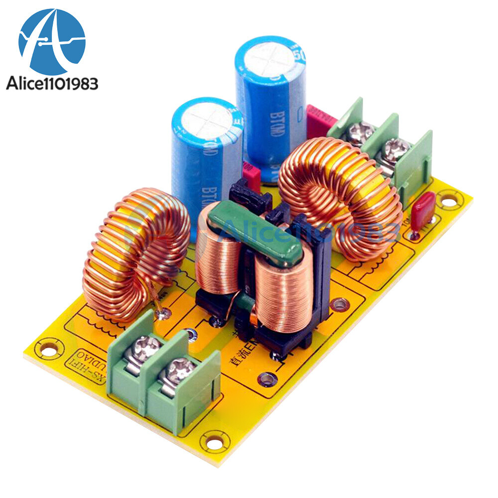 2A 4A 10A 20A DC Power Filter EMI Electromagnetic Interference Power Filtering