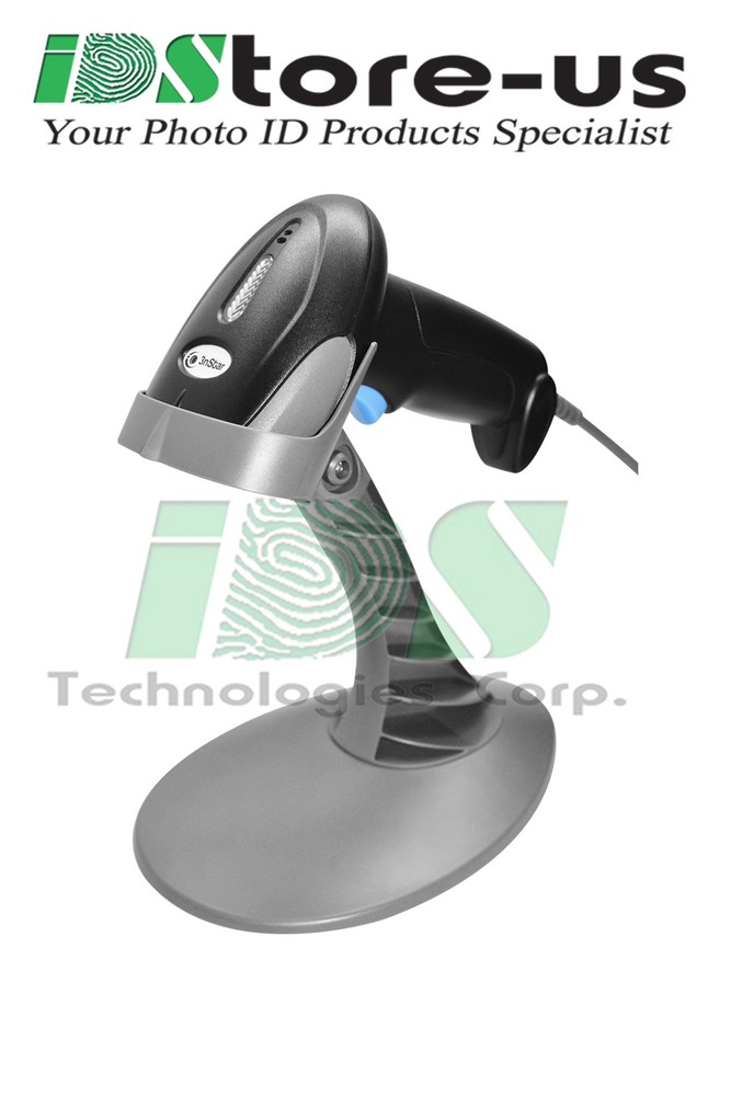 3nStar SC050 Laser Handheld Barcode 1D Scanner with Base IP54