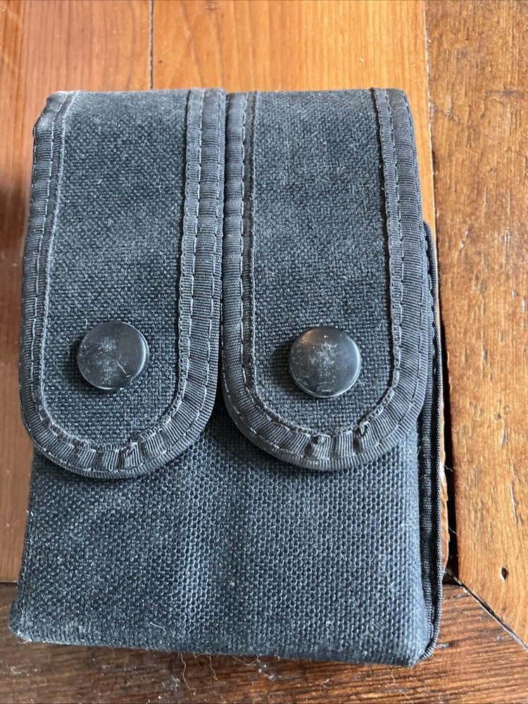 Uncle Mike's Nylon Double Stack Magazine Pouch For Single Stack Mags