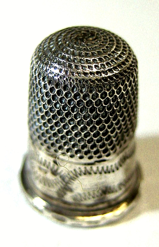 Antique Silver Childs Thimble rare
