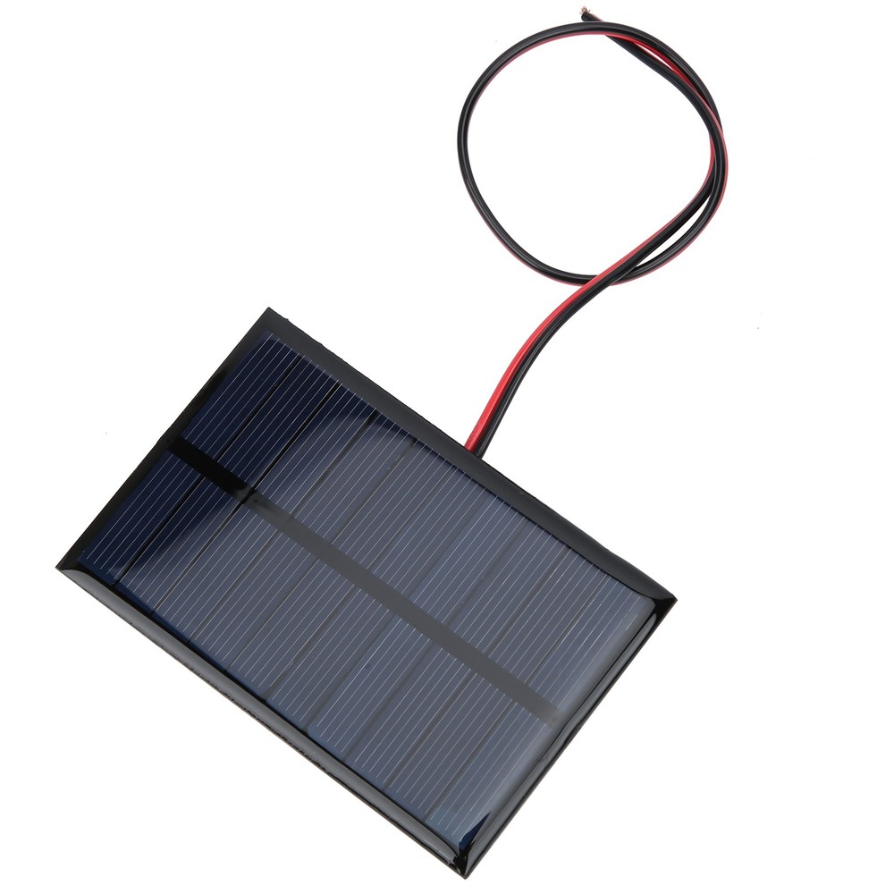 5pcs DC5V 150mA 5pcs Solar Panel Module With 30cm/11.8in Wire Charging