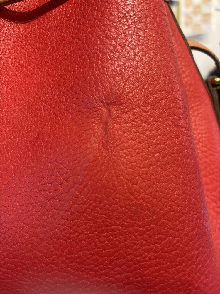 Dooney and Bourke Red Leather Knapsack PURSE