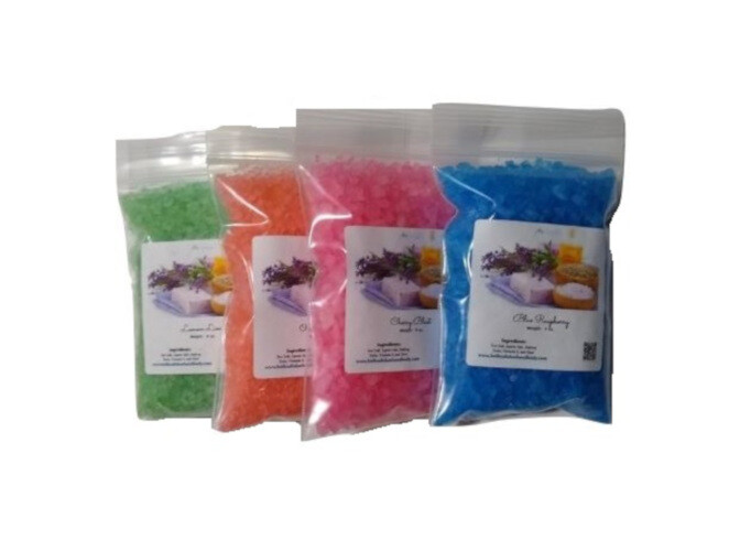 Bath Salts Sampler Pack - Fruit Scents | Sea Salt | Epsom Salt
