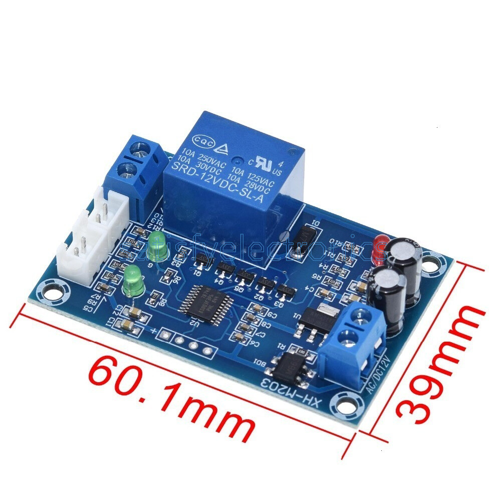 AC/DC 12V Relay Fully Automatic Water Level Controller Pump Switch Module -