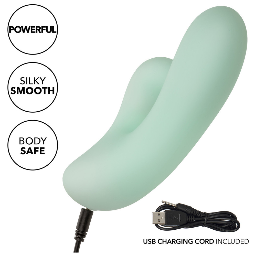 Vibrating Rechargeable Silicone Dual-Stimulator Multi-Speed Rabbit Vibrator