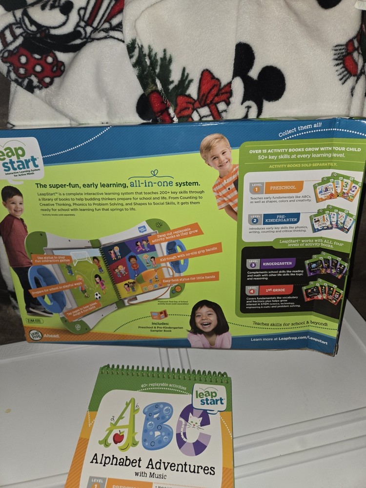 Leap Frog Leap Start Interactive Learning System For Active Minds + 1 Book NEW
