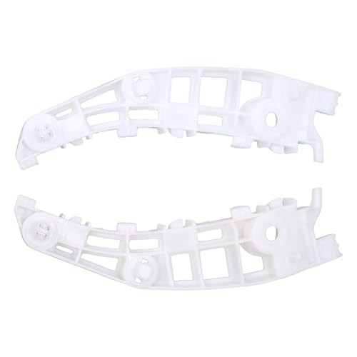 2Pcs White Front Driver and Passenger Side Bumper Bracket for Mitsubishi
