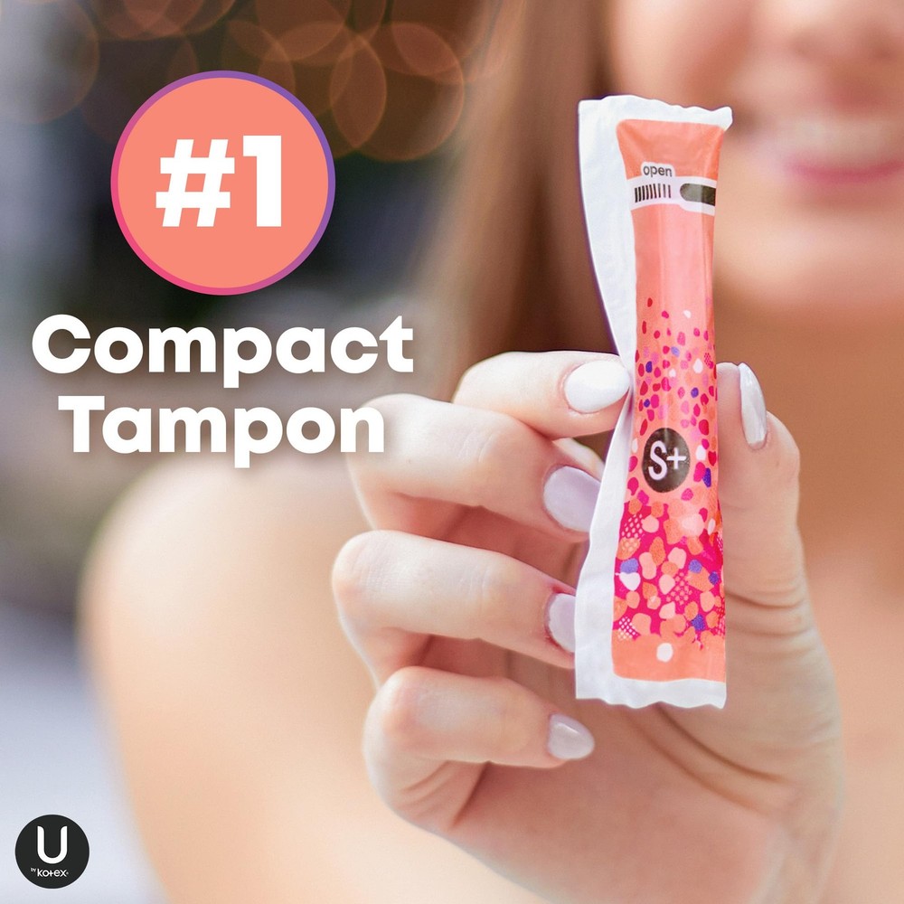 U by Kotex Click Compact Tampons *DAMAGED BOX*, Super Plus Absorbency,