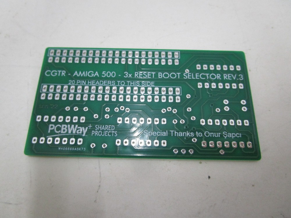 AMIGA SWITCHLESS BOOT DRIVE SELECTOR PCB DF0 DF1 REV3 FOR COMMODORE AMIGA