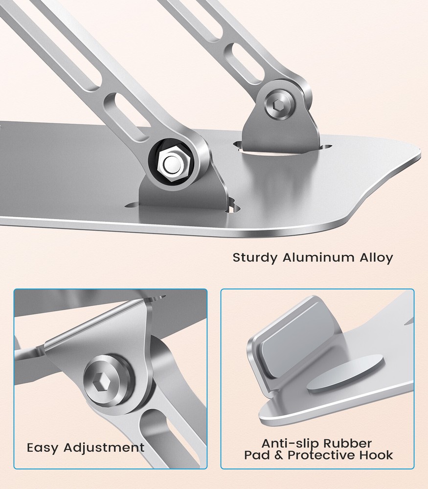 Aluminum Holder Laptop Stand Adjustable PC Riser Tablet Stand Laptop Holder