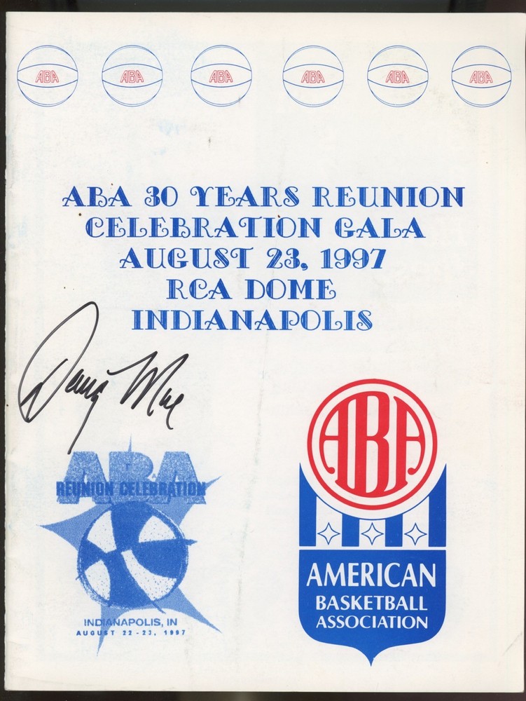 Doug Moe Signed ABA 8/23/97 Reunion Program w B&E Hologram