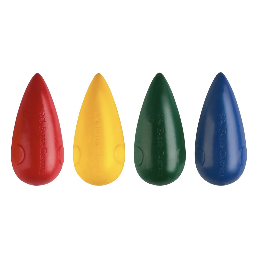 Little Creatives Easy Grasp Bulb Crayons-4/Pkg