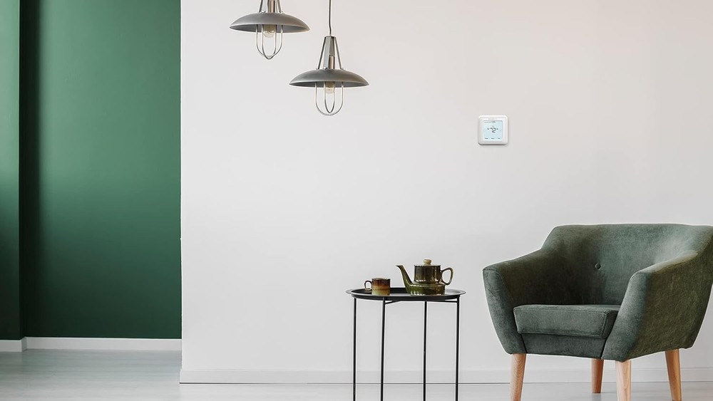 Stylish 7-Day Touchscreen Programmable Thermostat - Energy Efficient Control