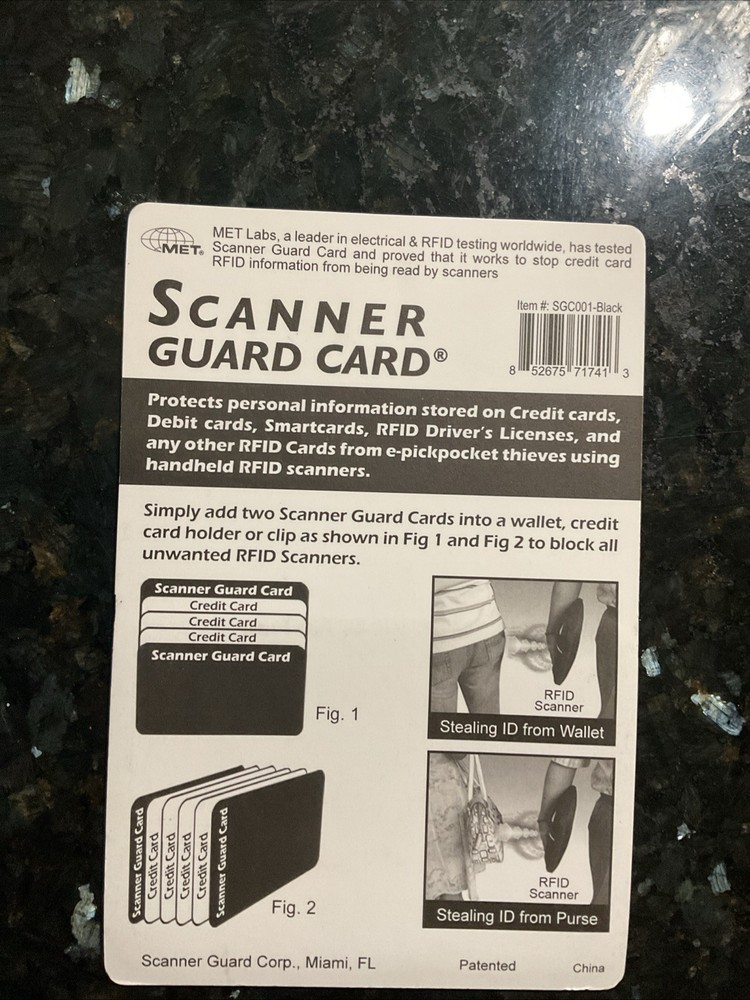 RFID SCANNER GUARD MIRROR Card- 2 In The Package