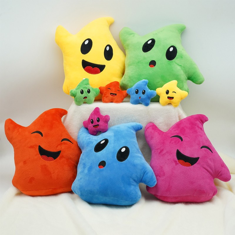 7/2cm Anime Super Mario Galaxy Luma Plush Toy Cute Doll Gift Plushies Keychain