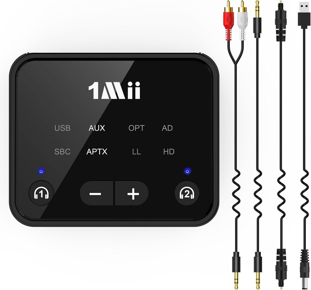Bluetooth 5.3 Transmitter for TV - Dual Headphone Connection