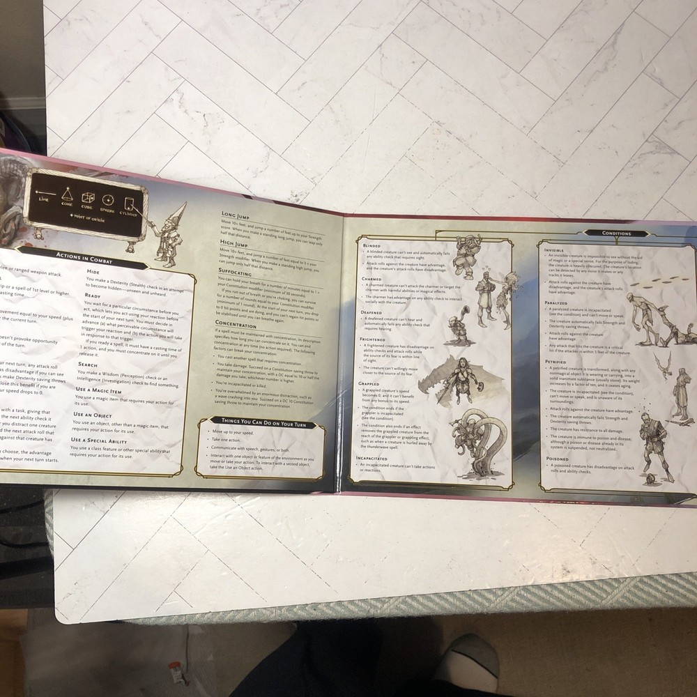 Dungeons & Dragons 5th Edition 5E 4-Panel DM's Dungeon Master's Screen 2017