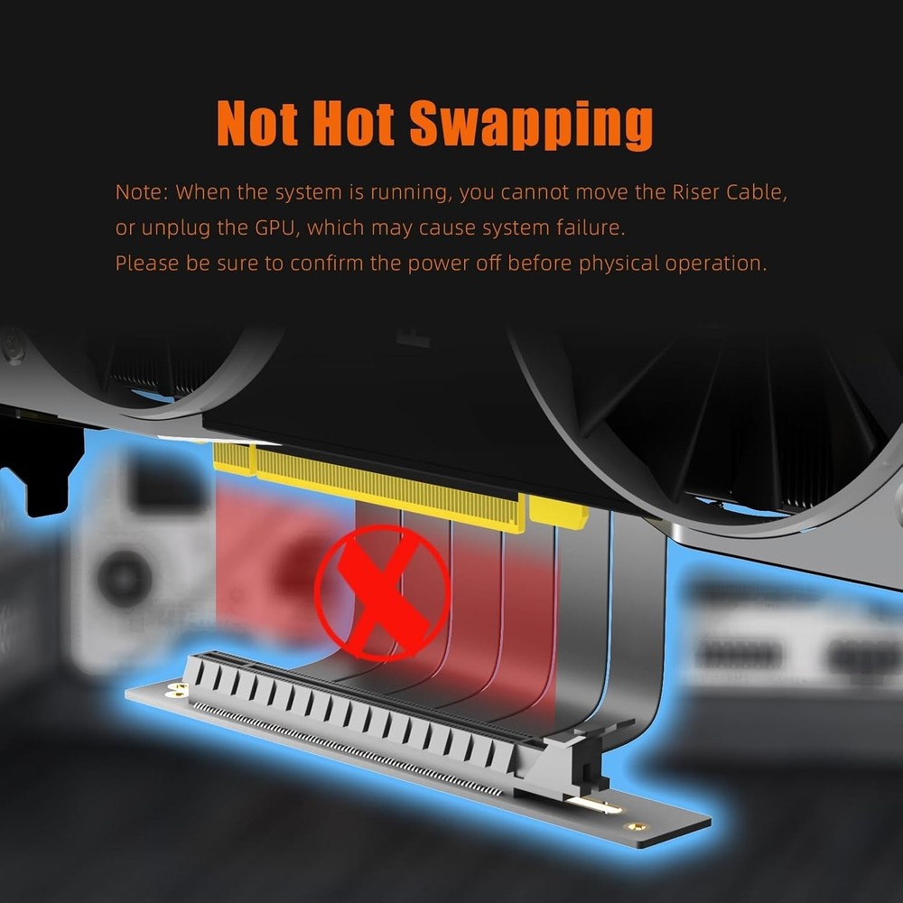 Efficient 600mm PCIe 3.0 Riser Cable for Low-End GPU with Anti-Static Protection