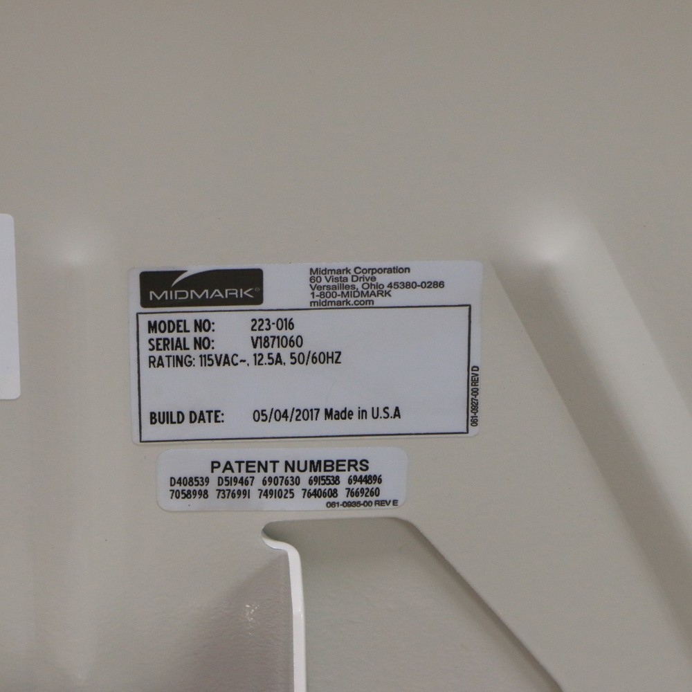 Midmark Ritter 223 Power Examination Table