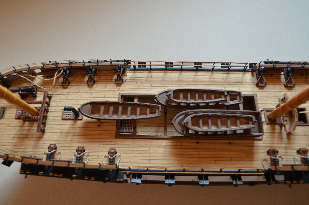 Revell USS Constitution 1:96 - laser cut wooden deck for model