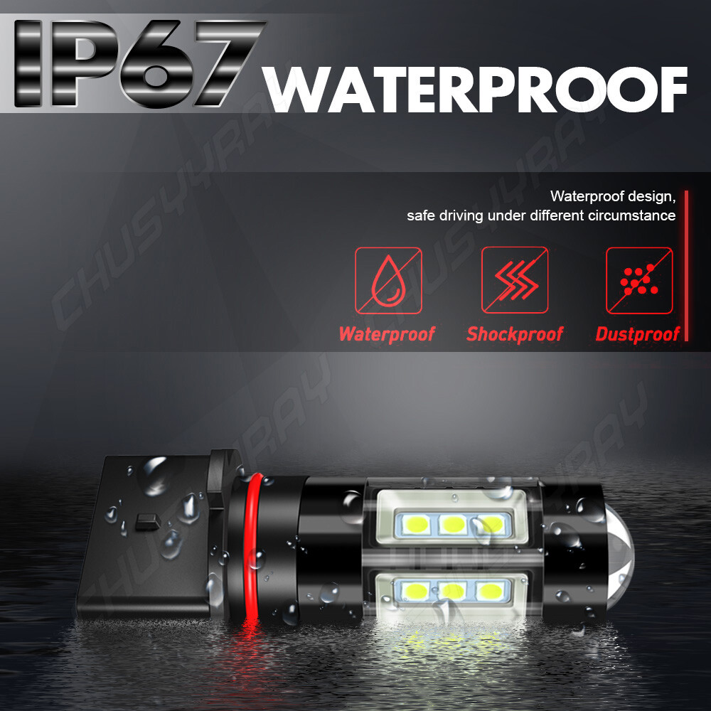 2x 12278 PSX26W LED Fog Light Bulbs 6000K WHITE FOR GMC Yukon XL 2015-2019 US