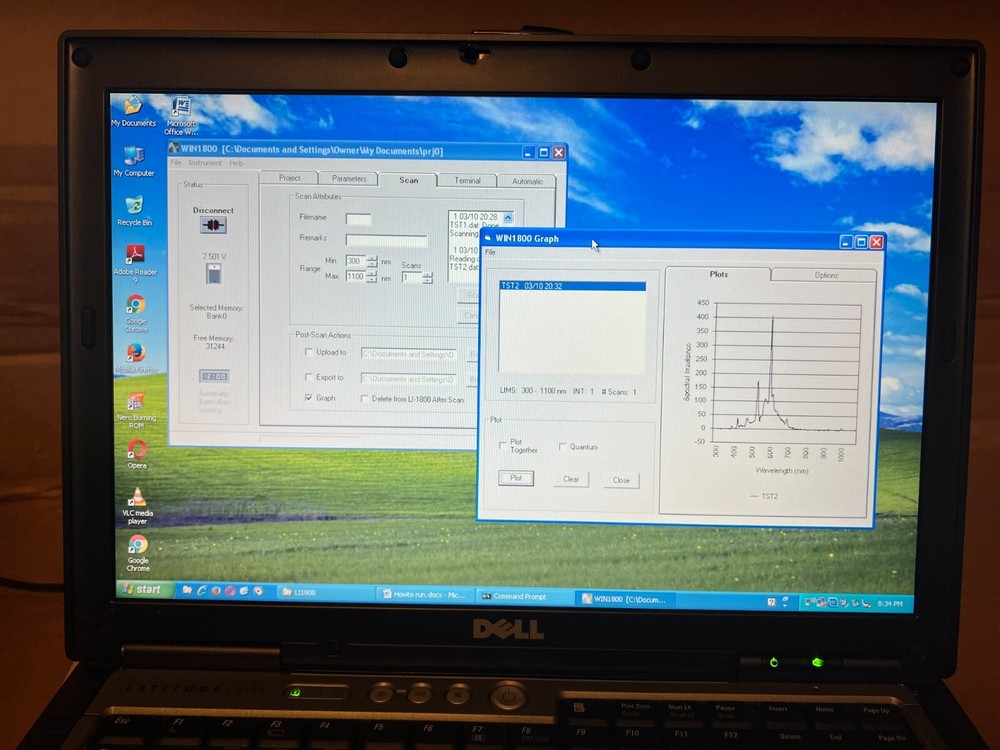 Li-Cor LI-1800 Portable Spectroradiometer w/ Software on Notebook --Complete--