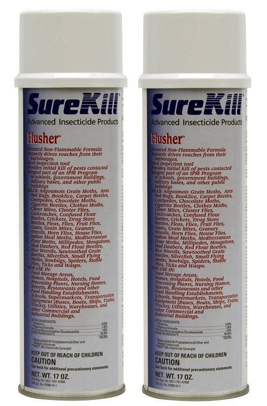 SureKill Advanced Insecticide Flusher (2 Cans) 17 oz MGK Bed Bugs Roaches Fleas