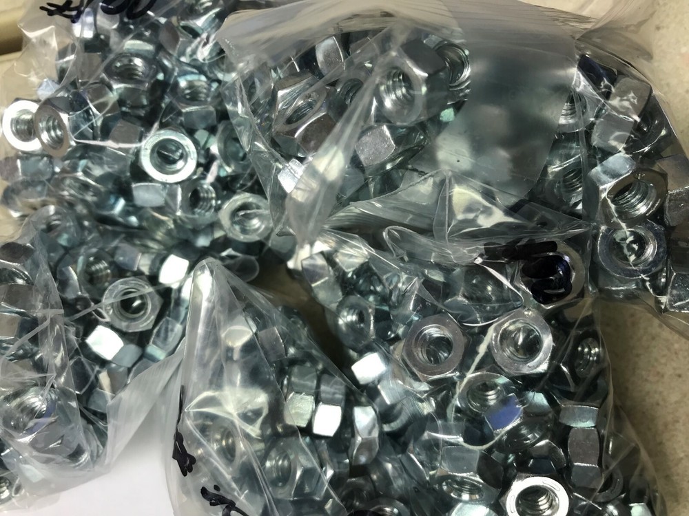 1/4-20 Hex Nut Grade 5 Zinc Plated -- 100 PCS -- NEW