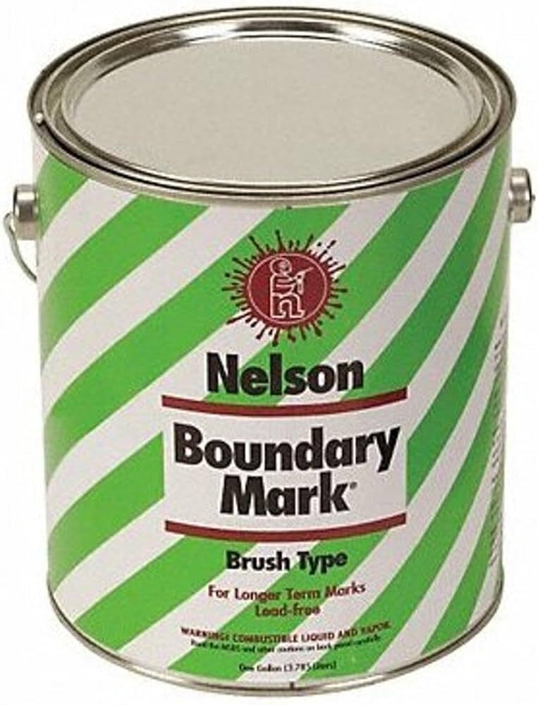 Nelson Paint Boundary Marking Paint, 1 gal., White, Water Based