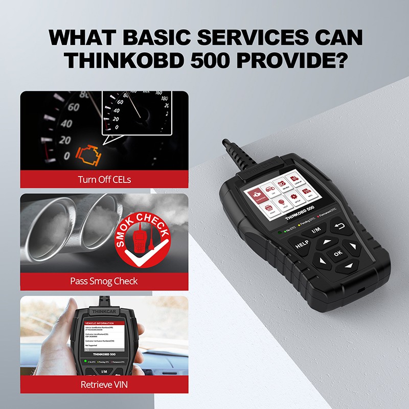 ThinkOBD 500 Car OBD2 Diagnostic Service Tools Auto Scanners Code Readers USA