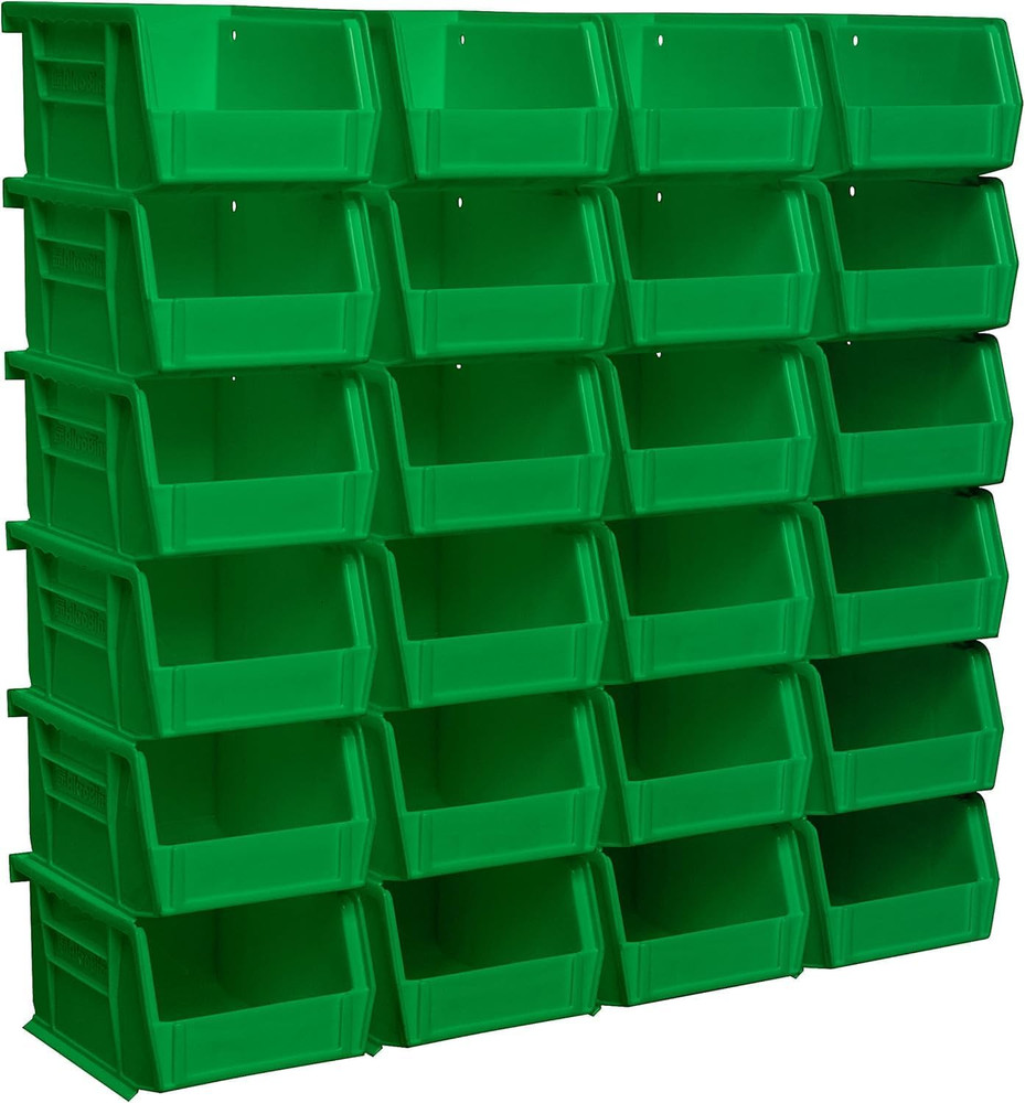 30210 Akrobins Plastic Storage Bins, Space-Saving Stackable Bins for Garage, Pan