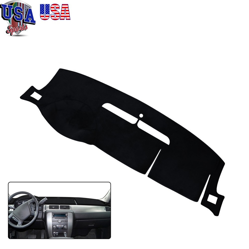 Dashboard Cover Non-Slip Dashmat Dash Mat  For 2007-2013 Chevy Silverado Tahoe