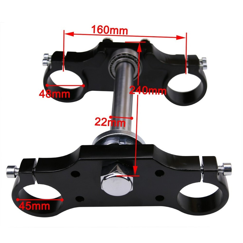 Triple Tree Clamp Set Handlebar Risers for Front Fork Apollo 110c 125cc Pit Bike