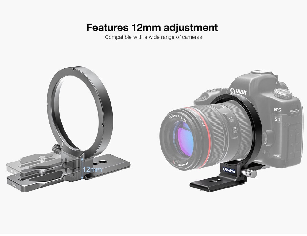 Leofoto UL-03 Rotating Bracket Silver | ARCA