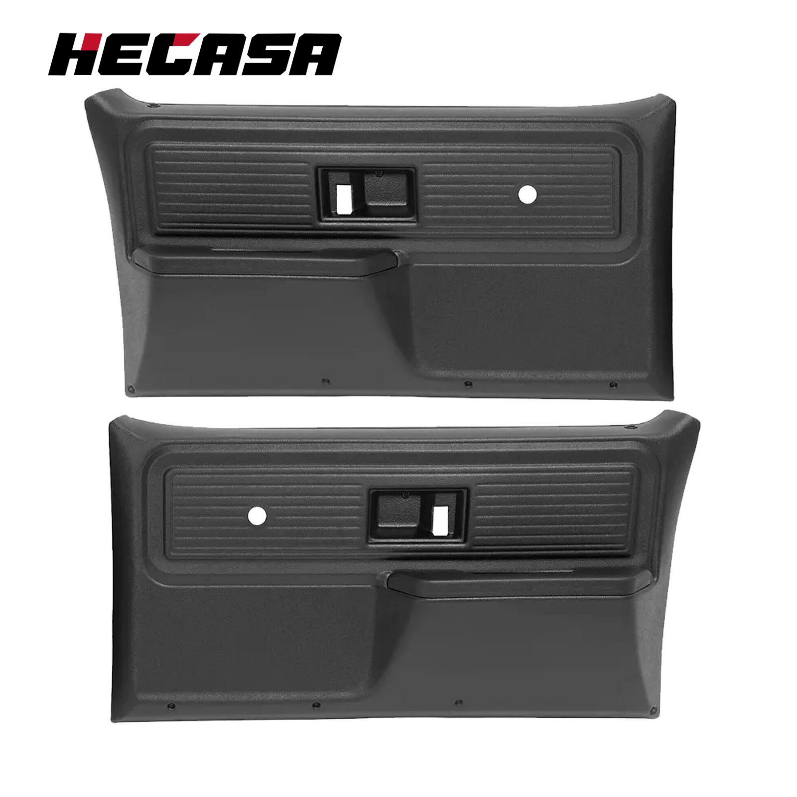 Black Inner Door Panels Left+Right For Chevrolet/ GMC Truck 1977 1978 1979 1980