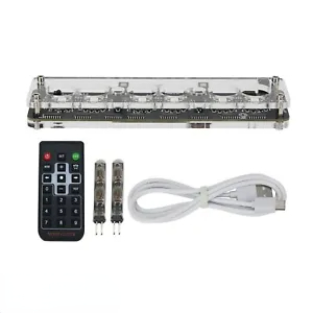 IN-14 6-Digit Nixie Tube Clock Desktop Clock Advanced Version w/ Remote Control