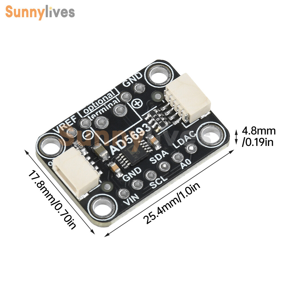 AD5693R I2C Interface 16Bit DAC Breakout Module Digital Signal Conversion Module