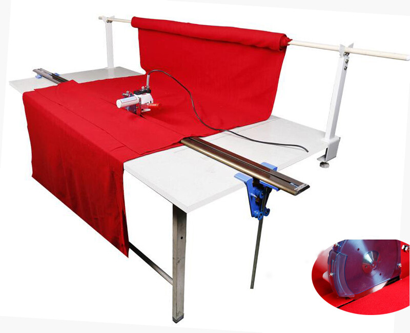110V High Speed Fabric End Cutter w/75" Rack & Digital Counter Delay Function