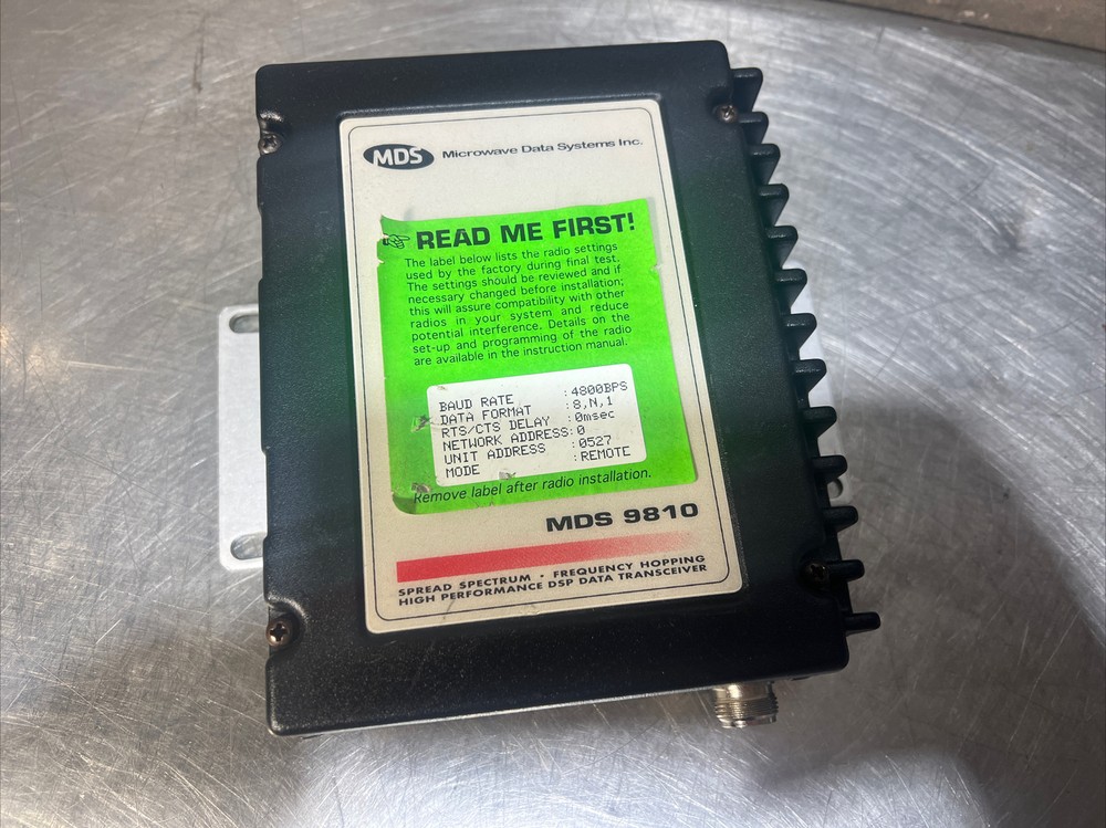 Microwave Data Systems MDS 9810 HL Spread Spectrum Transceiver. Used Surplus
