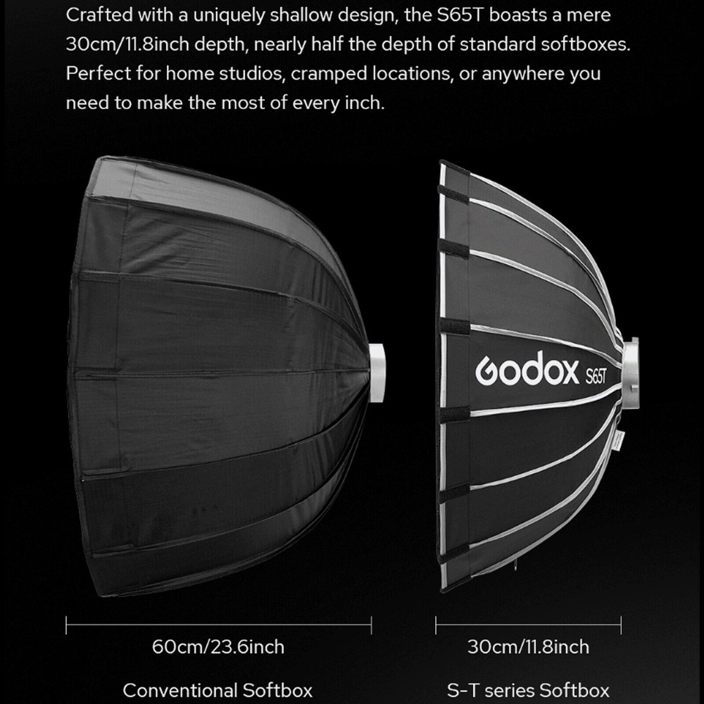 Godox S85T 85cm Umbrella Softbox Quick Release Soft Box Light Diffuser Reflector