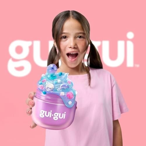 Gui Gui 2-Pack Scented Slime Kit: Clear & Gloss DIY, Reusable Containers, ASMR