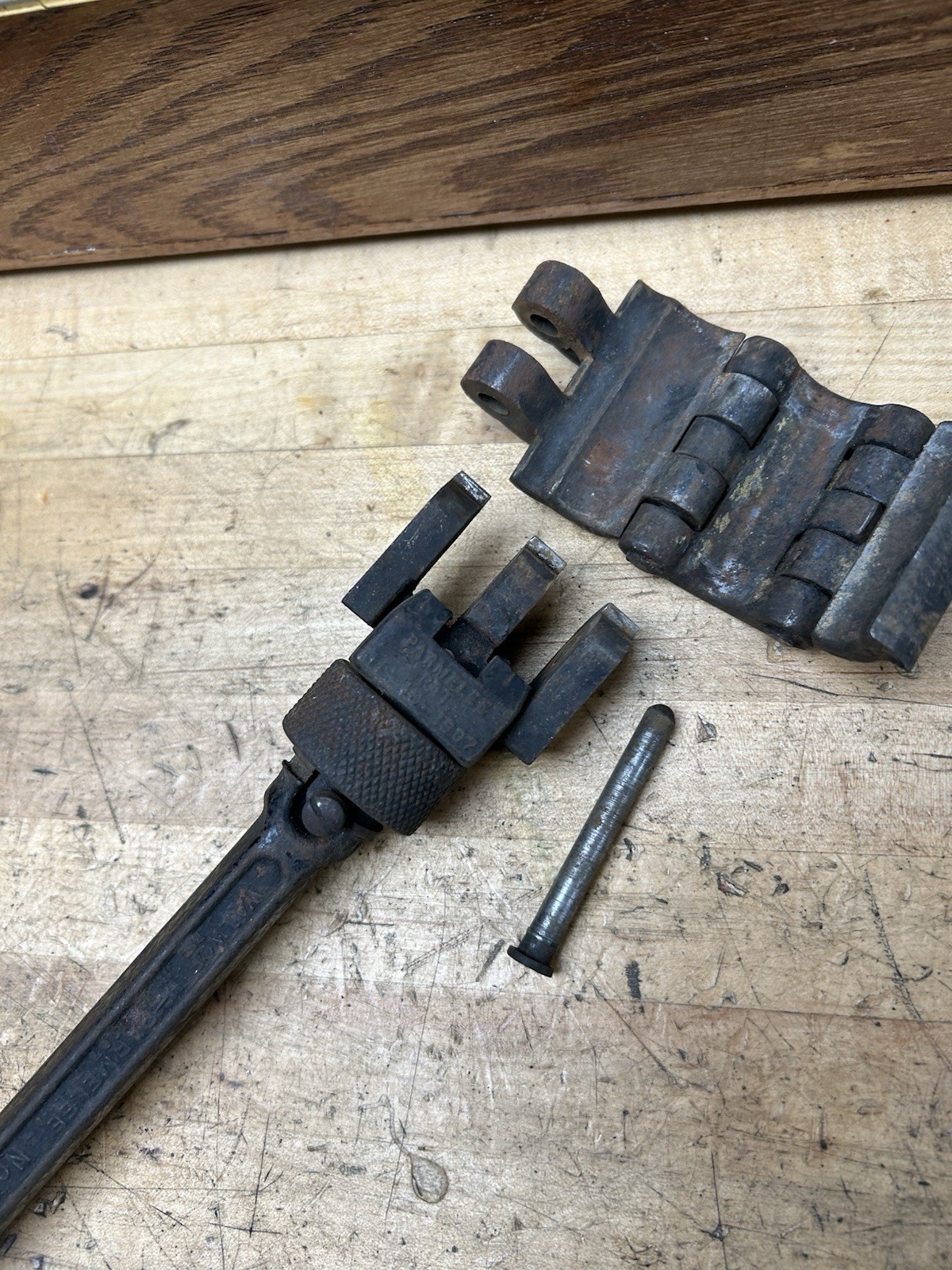 Antique Walworth Parmalee No. 1 Pipe Wrench With 4 Heads, RARE, Pat. 1907, USA