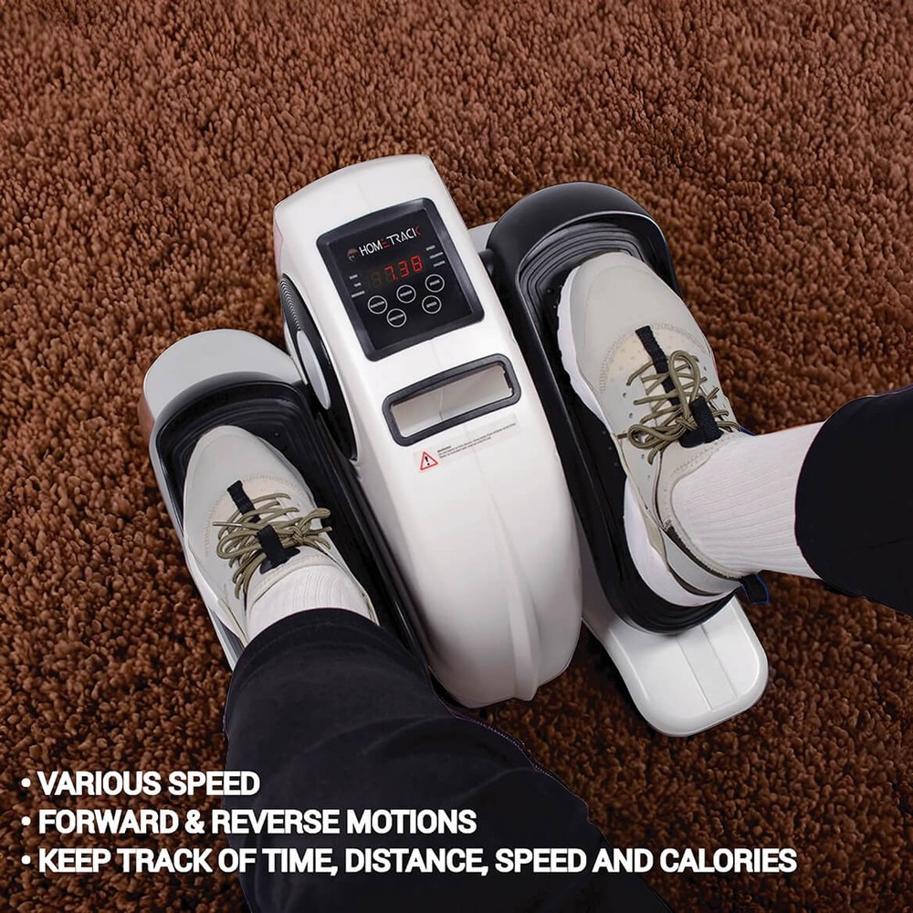Under Desk Sitting Elliptical Exerciser XL – Compact Pedal Exerciser with Remote